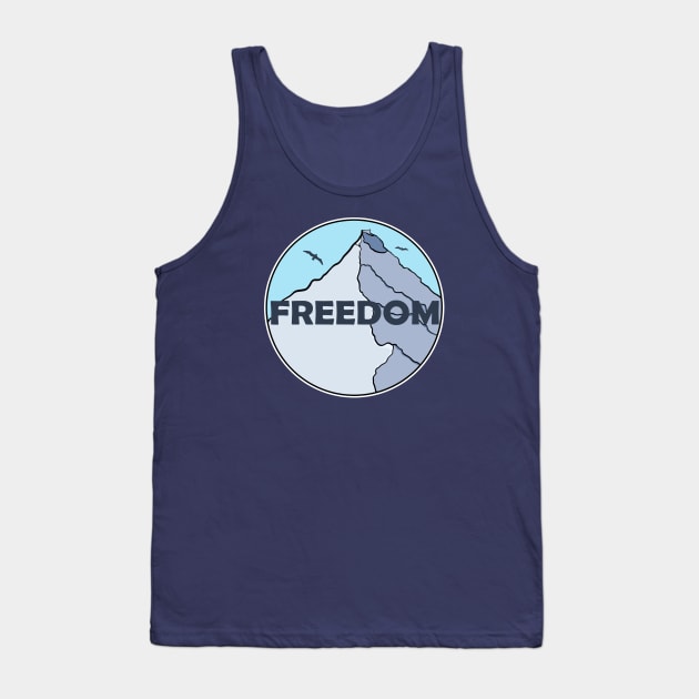 snowy mountain for skiers and hikers Tank Top by Johan13